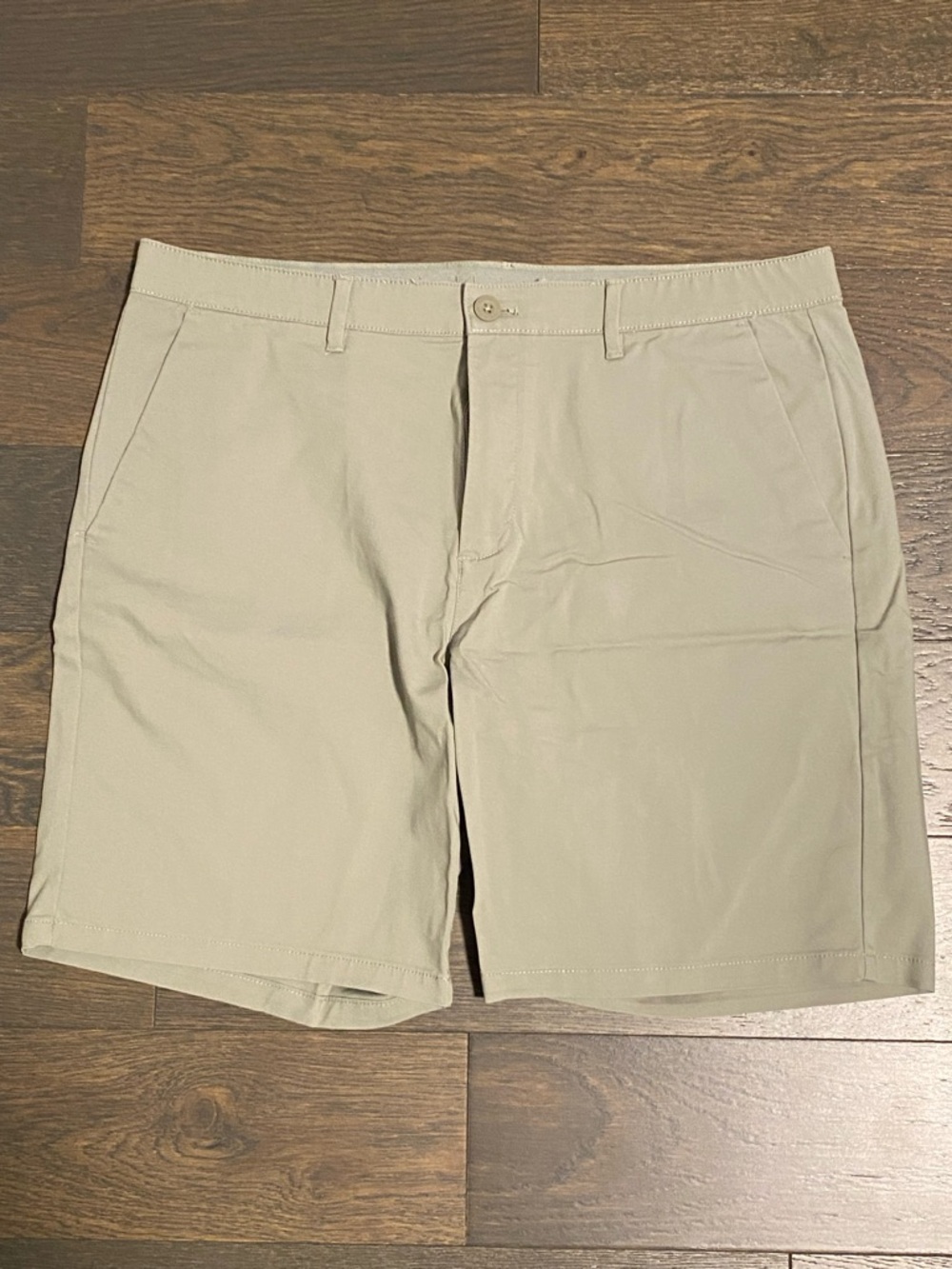 Calvin Klein Men's Flat Front Shorts - Stone